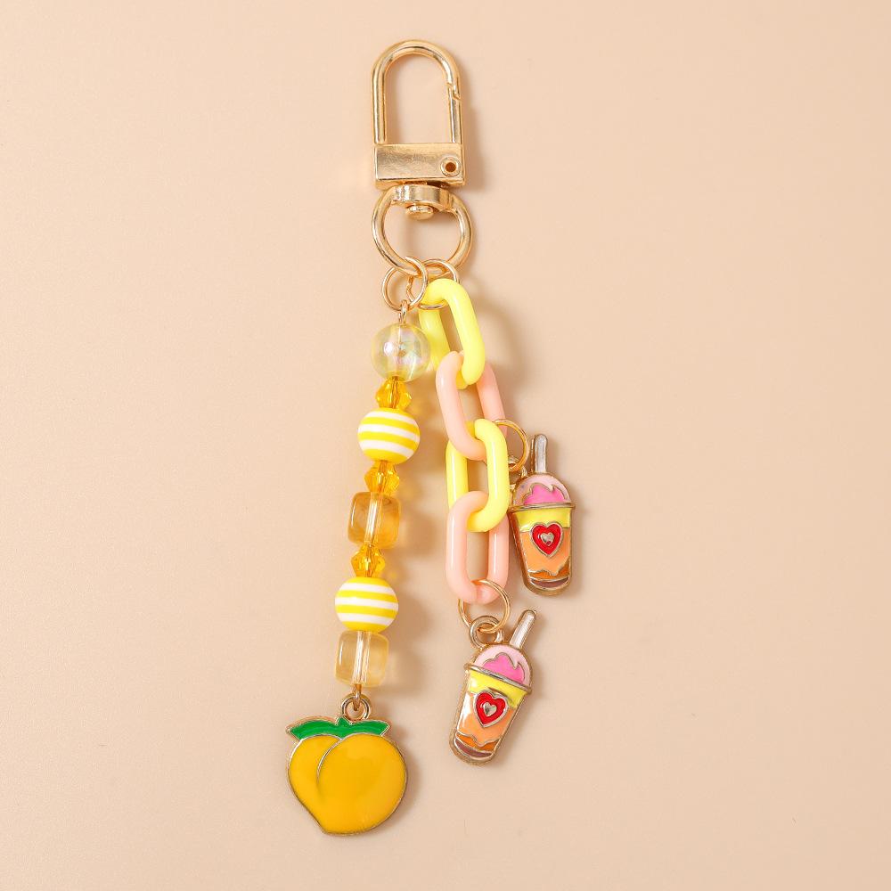 Cute Peach Bubble Tea Keychain Kawaii Fruit Beaded Bag Charm Cute Key Ring Keyring for Women Girls Backpack Accessory Gift жовтий
Cute Peach Bubble Tea Keychain Kawaii Fruit Beaded Bag Charm Cute Key Ring Keyring for Women Girls Backpack Accessory Gift жовтий