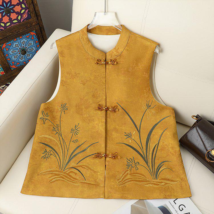 2026 New Retro Chinese Jacquard Vest with Frog Buttons for Mom - Sleeveless Shawl Top 2XL
2026 New Retro Chinese Jacquard Vest with Frog Buttons for Mom - Sleeveless Shawl Top 2XL