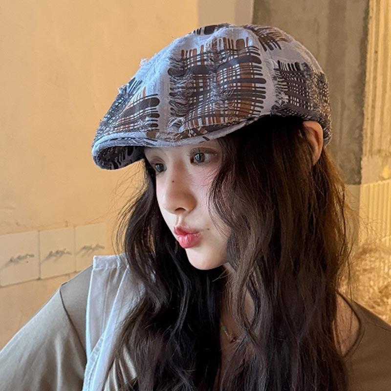 Vintage Newsboy Cap With Adjustable Breathable Polyester For Women And Teens сірий
Vintage Newsboy Cap With Adjustable Breathable Polyester For Women And Teens сірий