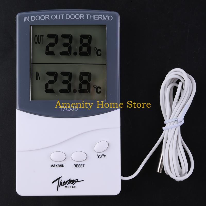 F26C TA338 High-precision Electronic Thermometer with Probe Indoor Outdoor Home Industrial Double Digital Display Thermometer CN
F26C TA338 High-precision Electronic Thermometer with Probe Indoor Outdoor Home Industrial Double Digital Display Thermometer CN