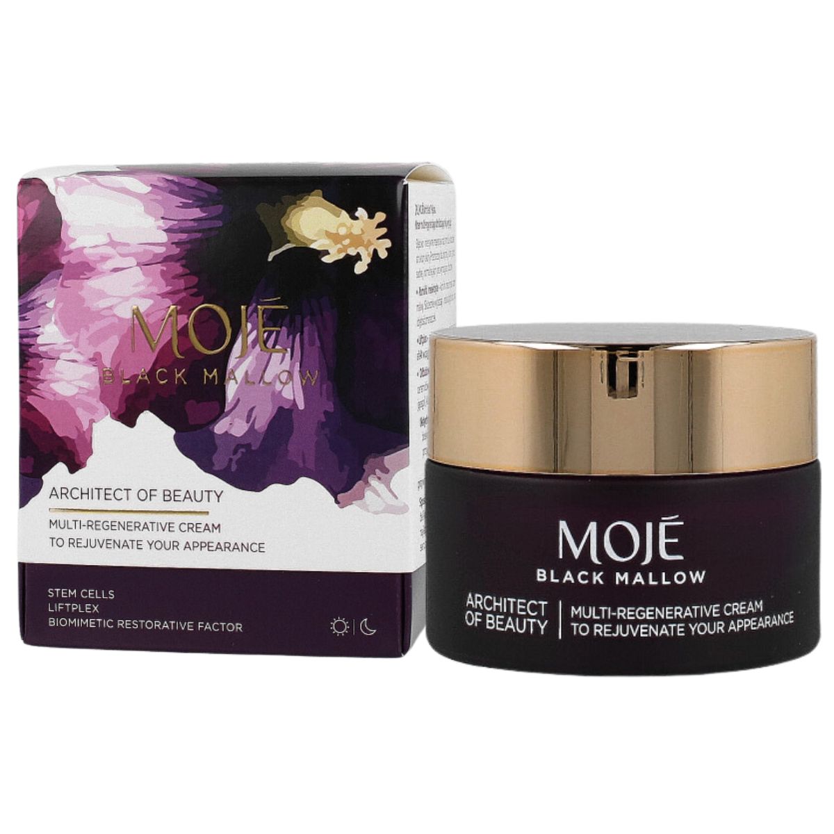 MOJÉ MY BLACK MALLOW Architect of Beauty a multi-regenerating cream that rejuvenates the look 50 ml - rejuvenating and regenerating face cream
MOJÉ MY BLACK MALLOW Architect of Beauty a multi-regenerating cream that rejuvenates the look 50 ml - rejuvenating and regenerating face cream