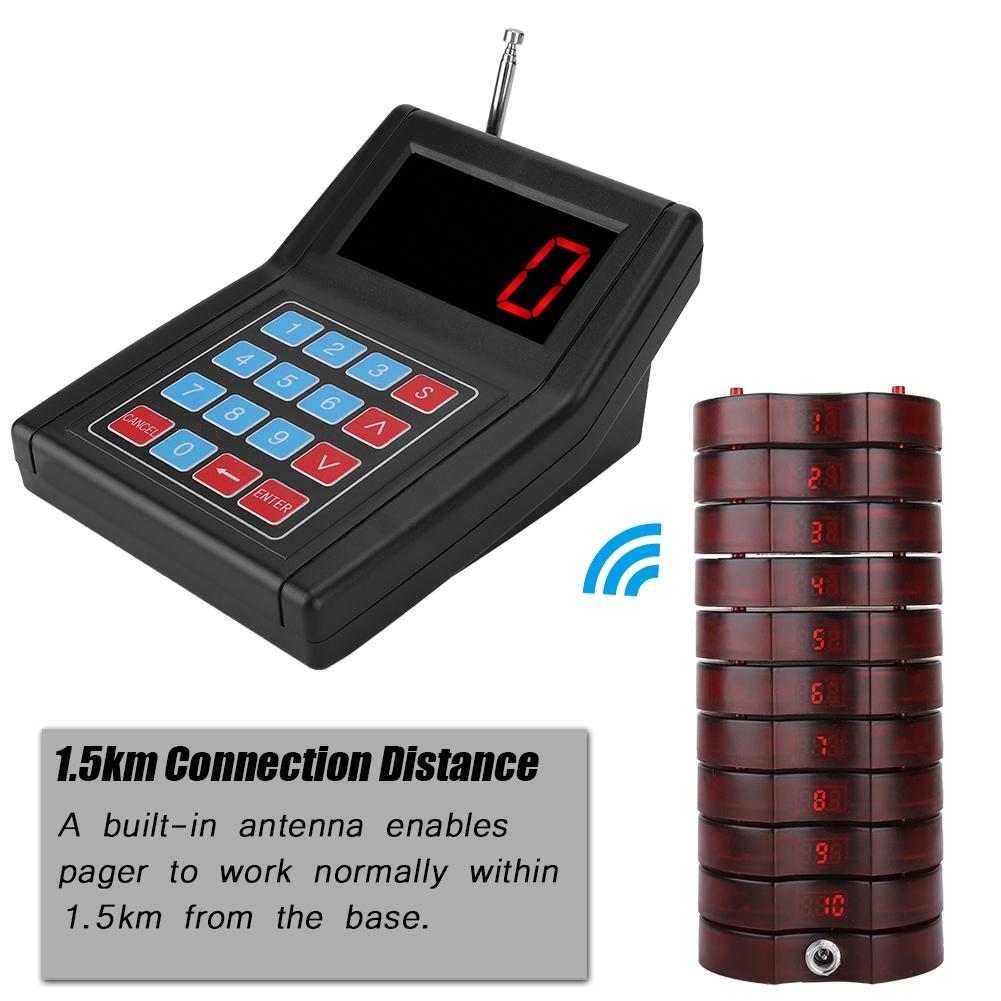 1‑for‑20 1.5KM Connection Restaurant Calling System Wireless Guest Paging Queuing System UK
1‑for‑20 1.5KM Connection Restaurant Calling System Wireless Guest Paging Queuing System UK