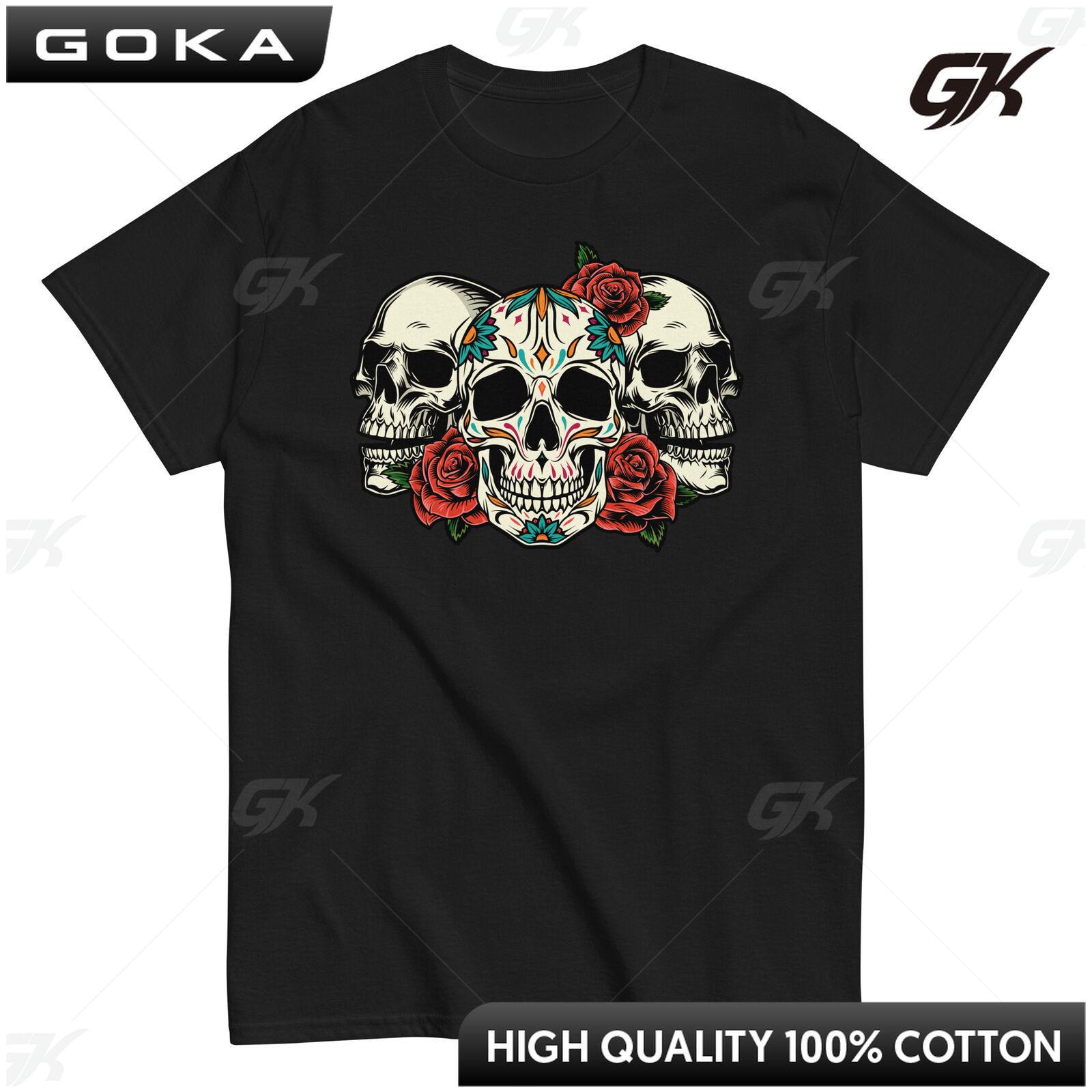 Floral Sugar Skull Mexican Day of The Dead Dia De Los Muertos T Shirts Skeleton Bones Print Men Clothes Cotton Shirts Tops 4XL
Floral Sugar Skull Mexican Day of The Dead Dia De Los Muertos T Shirts Skeleton Bones Print Men Clothes Cotton Shirts Tops 4XL