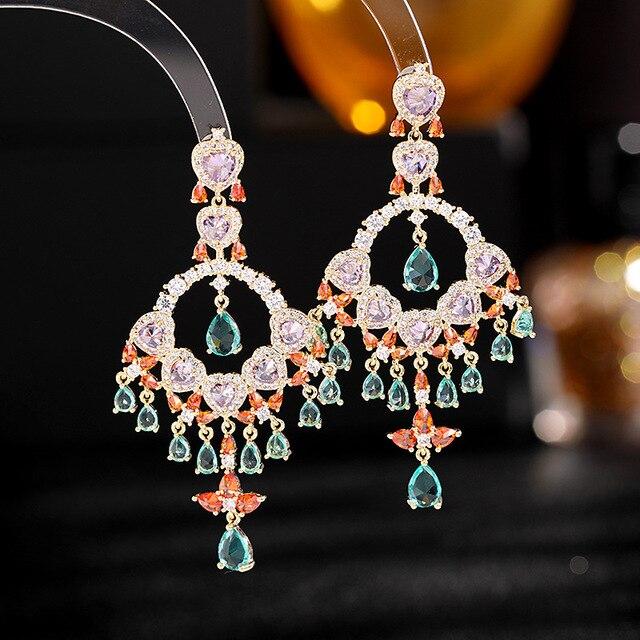 Кубический цирконий, разноцветные серьги с кисточками для женщин, дизайн, эффектные свадебные украшения, роскошные серьги-подвески, серебро 925 пробы, игла бронзовый
Кубический цирконий, разноцветные серьги с кисточками для женщин, дизайн, эффектные свадебные украшения, роскошные серьги-подвески, серебро 925 пробы, игла бронзовый