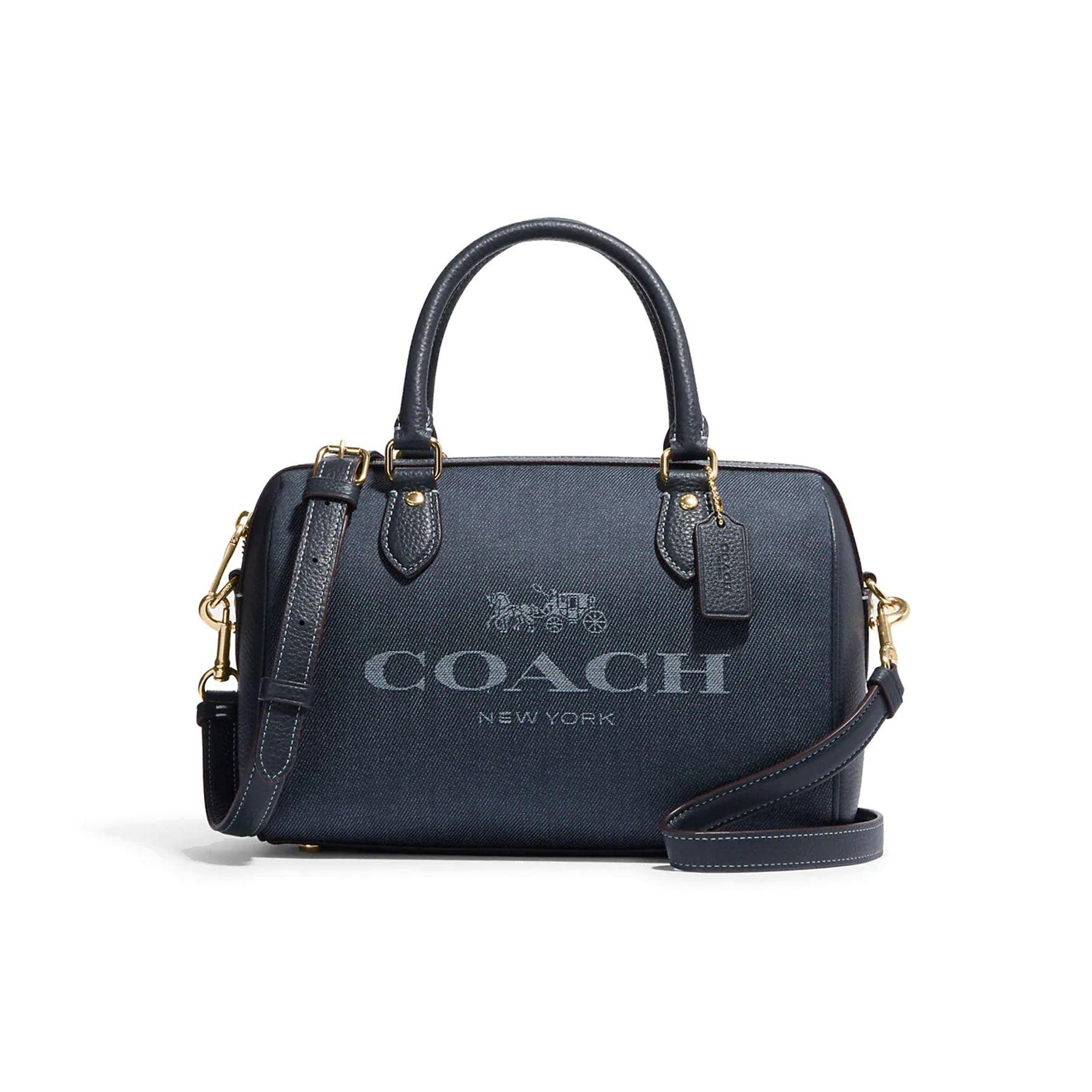 Coach Navy Blue Denim Mini Rowan Duffle Bag with Leather Trim & Gold Hardware for Daily Use Basic Set (Bag+Dust Bag)
Coach Navy Blue Denim Mini Rowan Duffle Bag with Leather Trim & Gold Hardware for Daily Use Basic Set (Bag+Dust Bag)