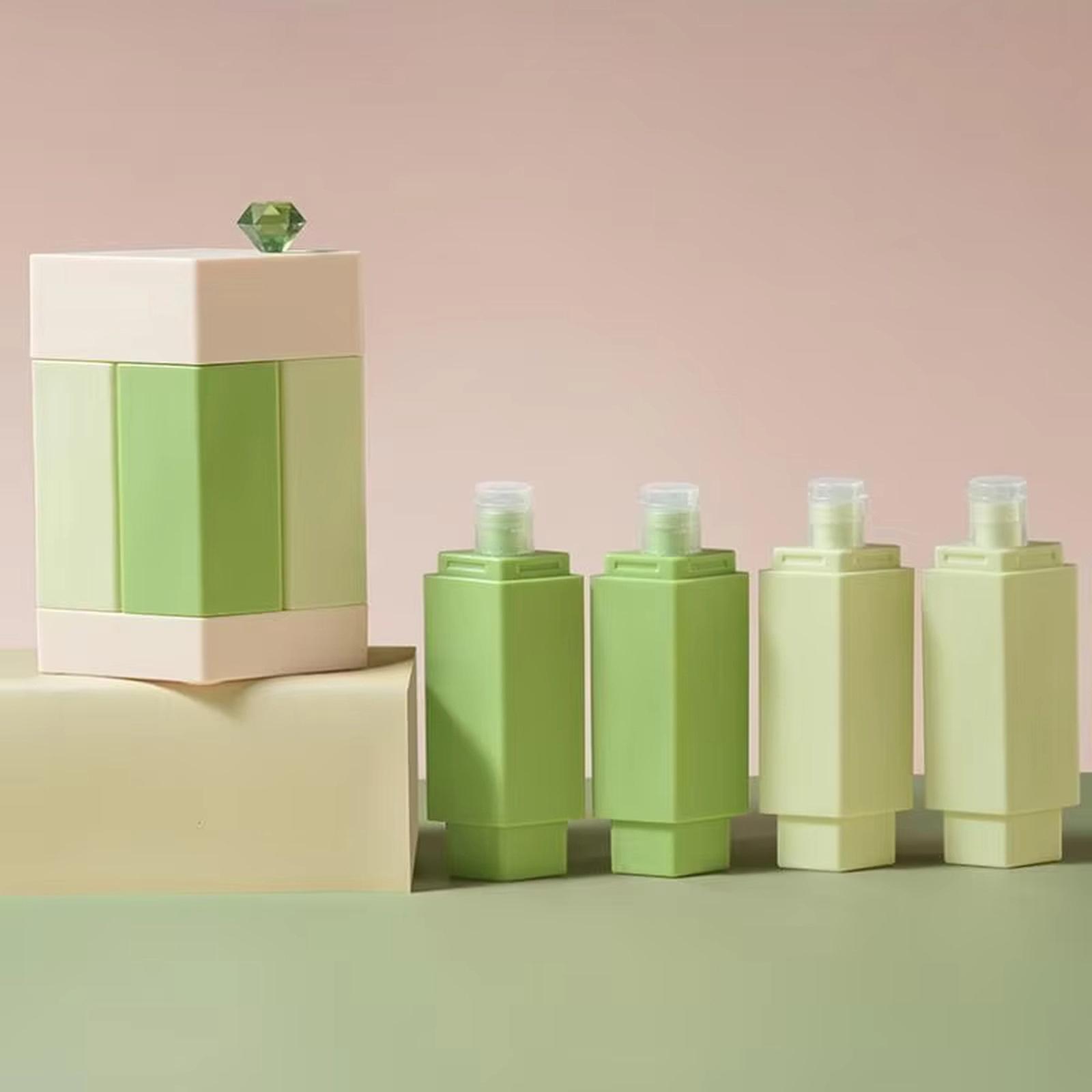 4 in 1 Travel Bottles Set Portable Refillable Containers for Shampoo Conditioner Lotion and Cosmetic Liquids Leak Proof Design one size зелёный
4 in 1 Travel Bottles Set Portable Refillable Containers for Shampoo Conditioner Lotion and Cosmetic Liquids Leak Proof Design one size зелёный