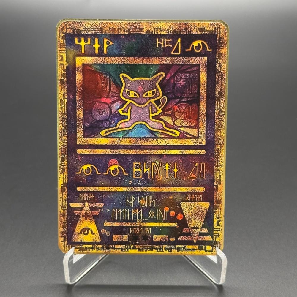 PTCG Metal Material MEW Classic Egypt Card Single Foil Game Trading Collection Proxy Toys Gifts
PTCG Metal Material MEW Classic Egypt Card Single Foil Game Trading Collection Proxy Toys Gifts