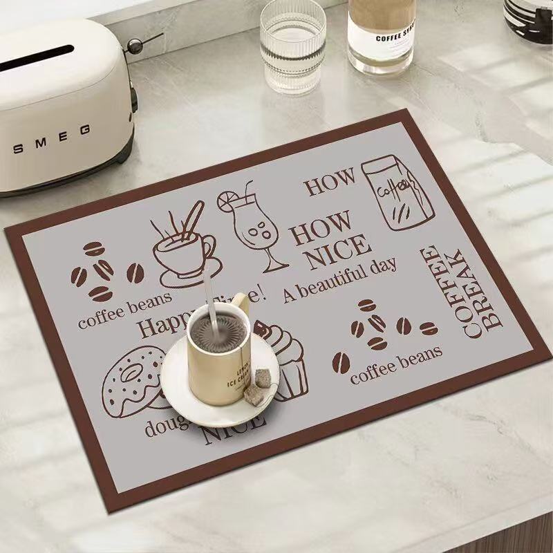 1pc Creative Pattern Printed Coffee Machine Mat Kitchen Counter Quick Water Absorption Utensil Drying Mat Desktop Drainage Mat (as the picture,20x30cm)
1pc Creative Pattern Printed Coffee Machine Mat Kitchen Counter Quick Water Absorption Utensil Drying Mat Desktop Drainage Mat (as the picture,20x30cm)