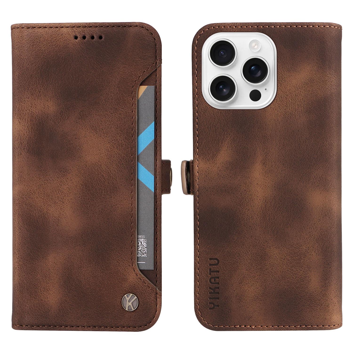 YIKATU YK-002 For iPhone 16 Pro Case Wallet PU Leather Phone Cover with Outer Card Slot D
YIKATU YK-002 For iPhone 16 Pro Case Wallet PU Leather Phone Cover with Outer Card Slot D