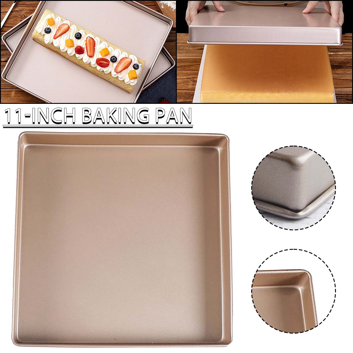 Квадратная форма для выпечки PDTO 11 из углеродистой стали, противень для выпечки тортов, печенье, формы для выпечки для духовки 
Квадратная форма для выпечки PDTO 11 из углеродистой стали, противень для выпечки тортов, печенье, формы для выпечки для духовки