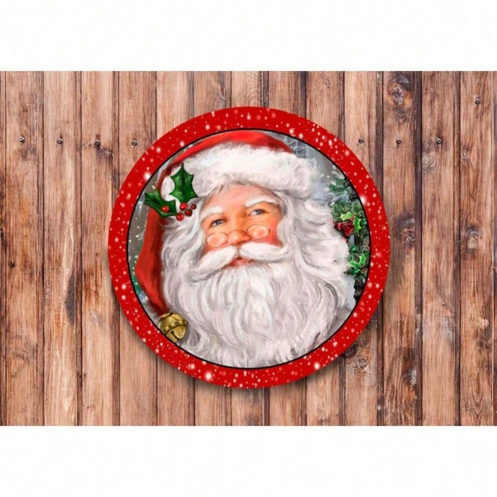 Vintage Metal Santa Wreath Wall Sign Christmas Holiday Rustic Tin Art Plaque Home Decor 20x20 різнокольоровий
Vintage Metal Santa Wreath Wall Sign Christmas Holiday Rustic Tin Art Plaque Home Decor 20x20 різнокольоровий