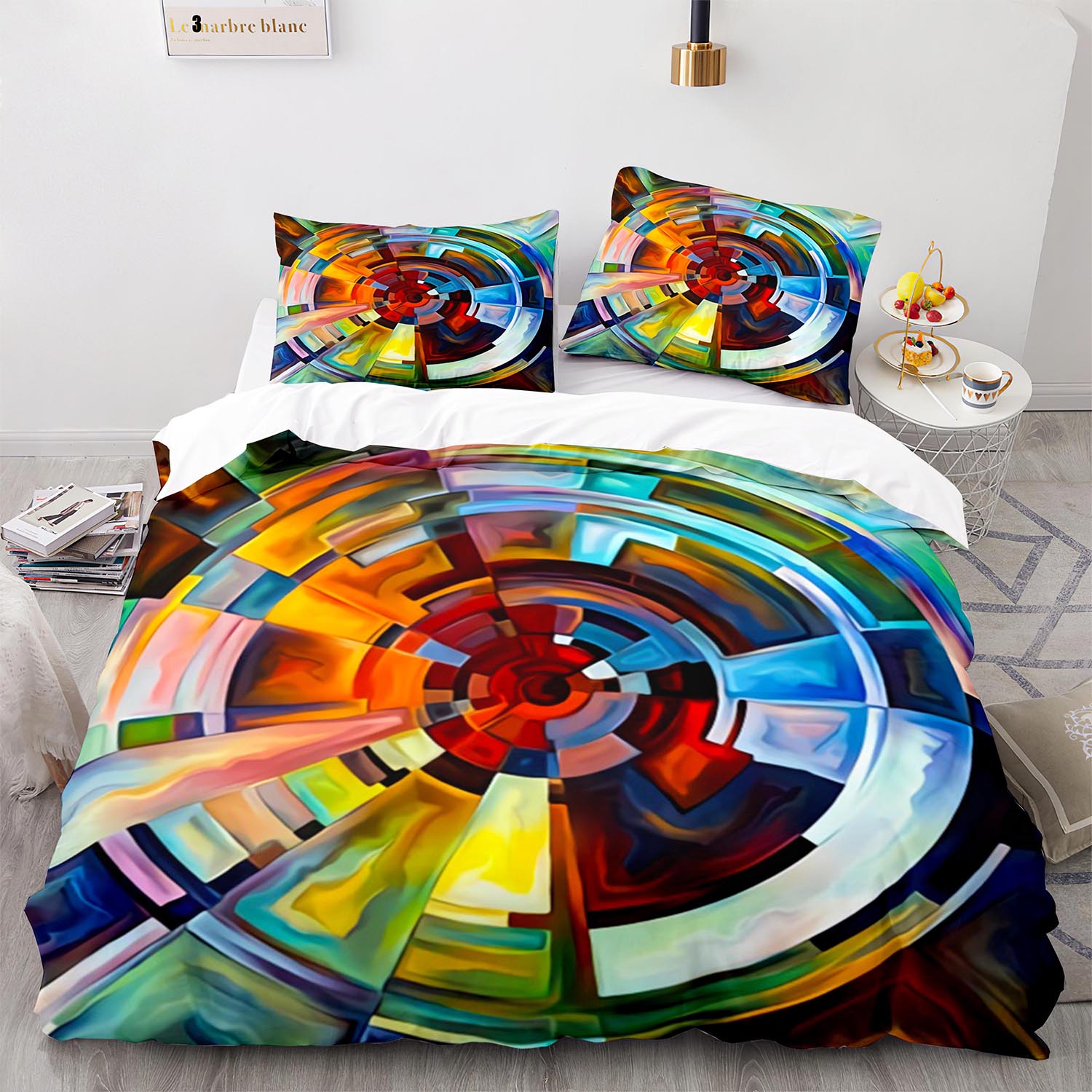 Comforter Color Lead Painting Bedding Set Single Twin Full Queen King Size Art Bed Set Aldult Kid Bedroom Three-Piece Suits 3D P Comforter (quilt)-EU Single(135*200cm)3pcs
Comforter Color Lead Painting Bedding Set Single Twin Full Queen King Size Art Bed Set Aldult Kid Bedroom Three-Piece Suits 3D P Comforter (quilt)-EU Single(135*200cm)3pcs