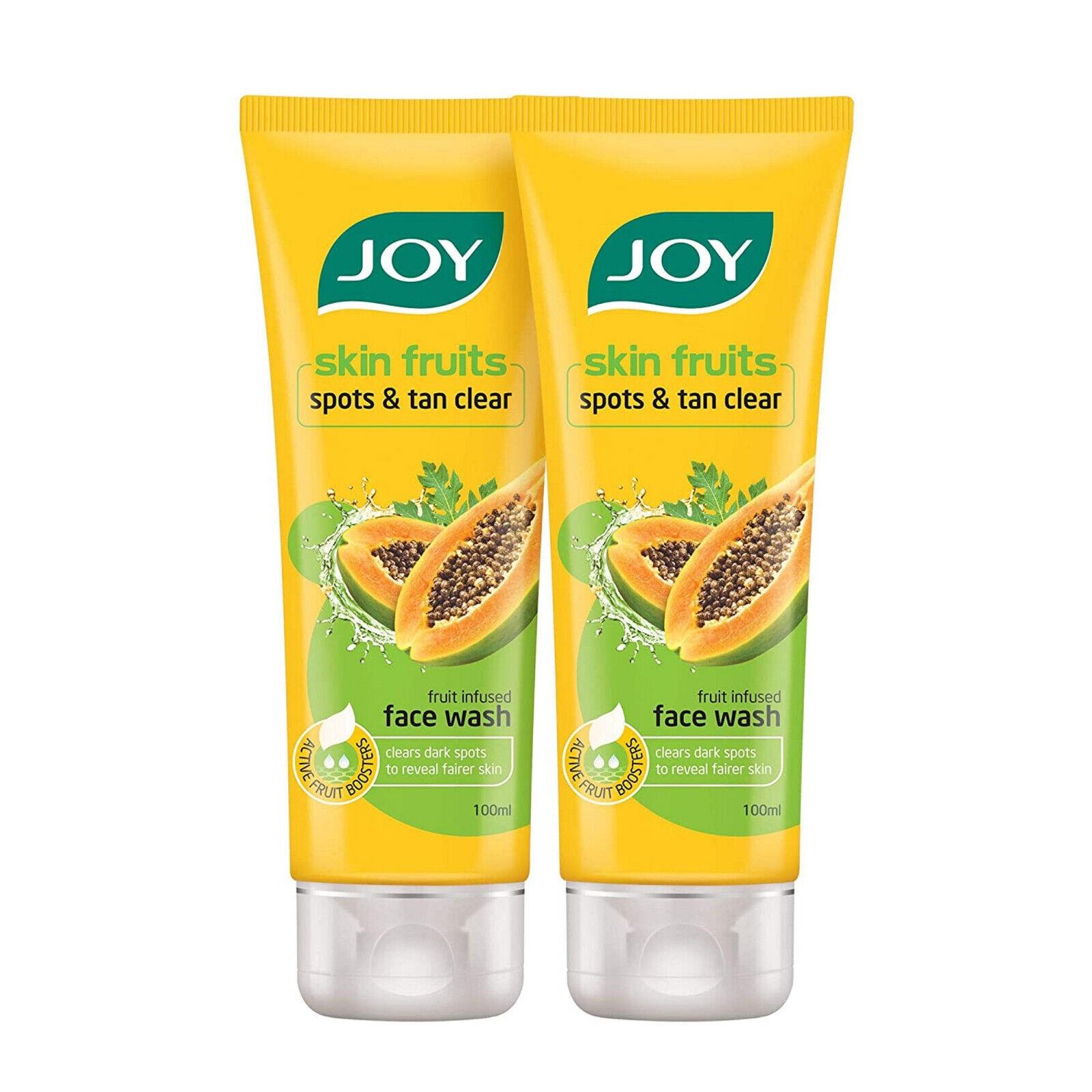 Joy Skin Fruit Face Wash with papaya Each 100ml pack of 2 G573 FM12
Joy Skin Fruit Face Wash with papaya Each 100ml pack of 2 G573 FM12