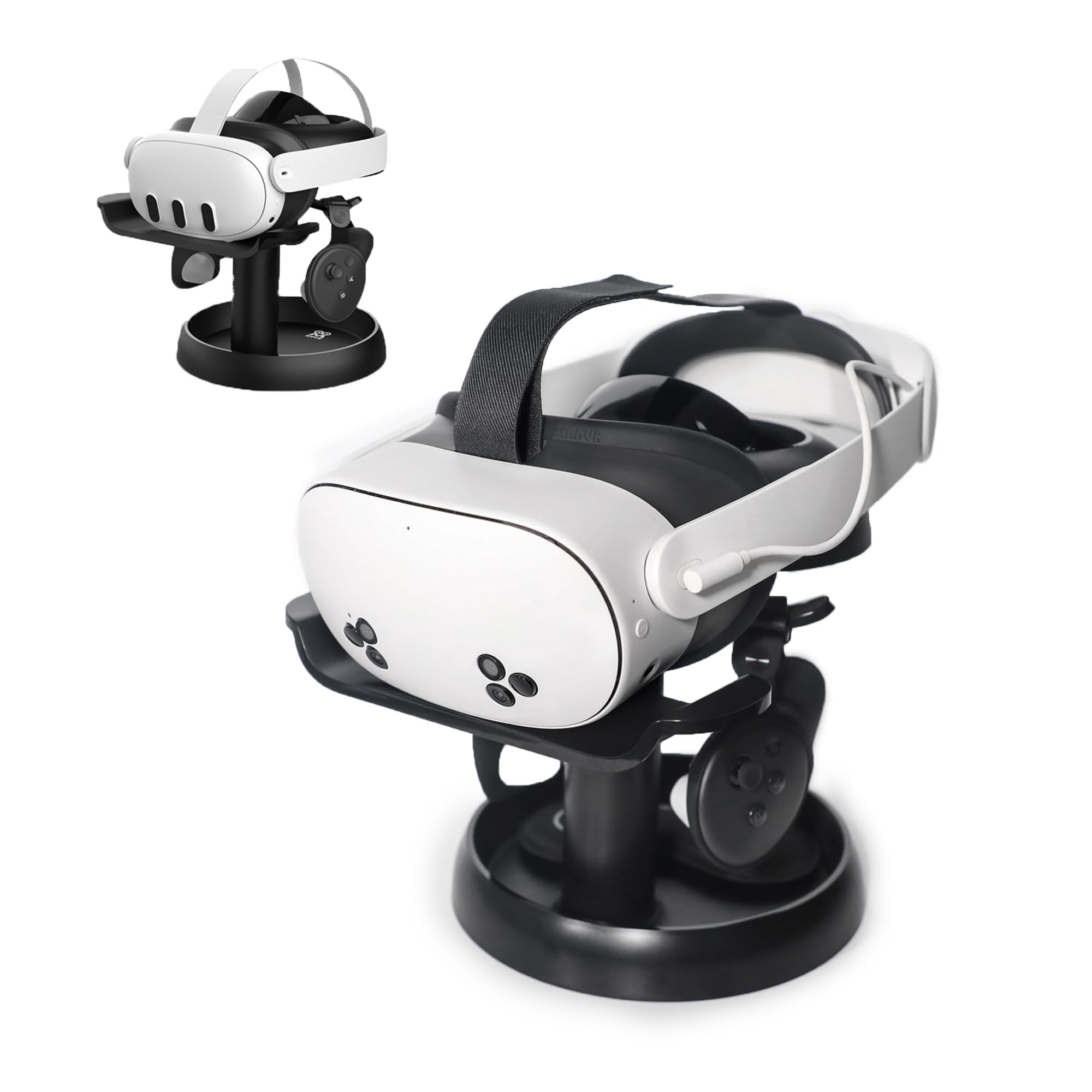 Підставка AMVR VR, сумісна з гарнітурою Quest VR2 VR, сумісна з 2 гарнітурами та підставкою для контролера 3S/Quest 3/PICO 4/Vision pro/PS аксесуари, чорний
Підставка AMVR VR, сумісна з гарнітурою Quest VR2 VR, сумісна з 2 гарнітурами та підставкою для контролера 3S/Quest 3/PICO 4/Vision pro/PS аксесуари, чорний
