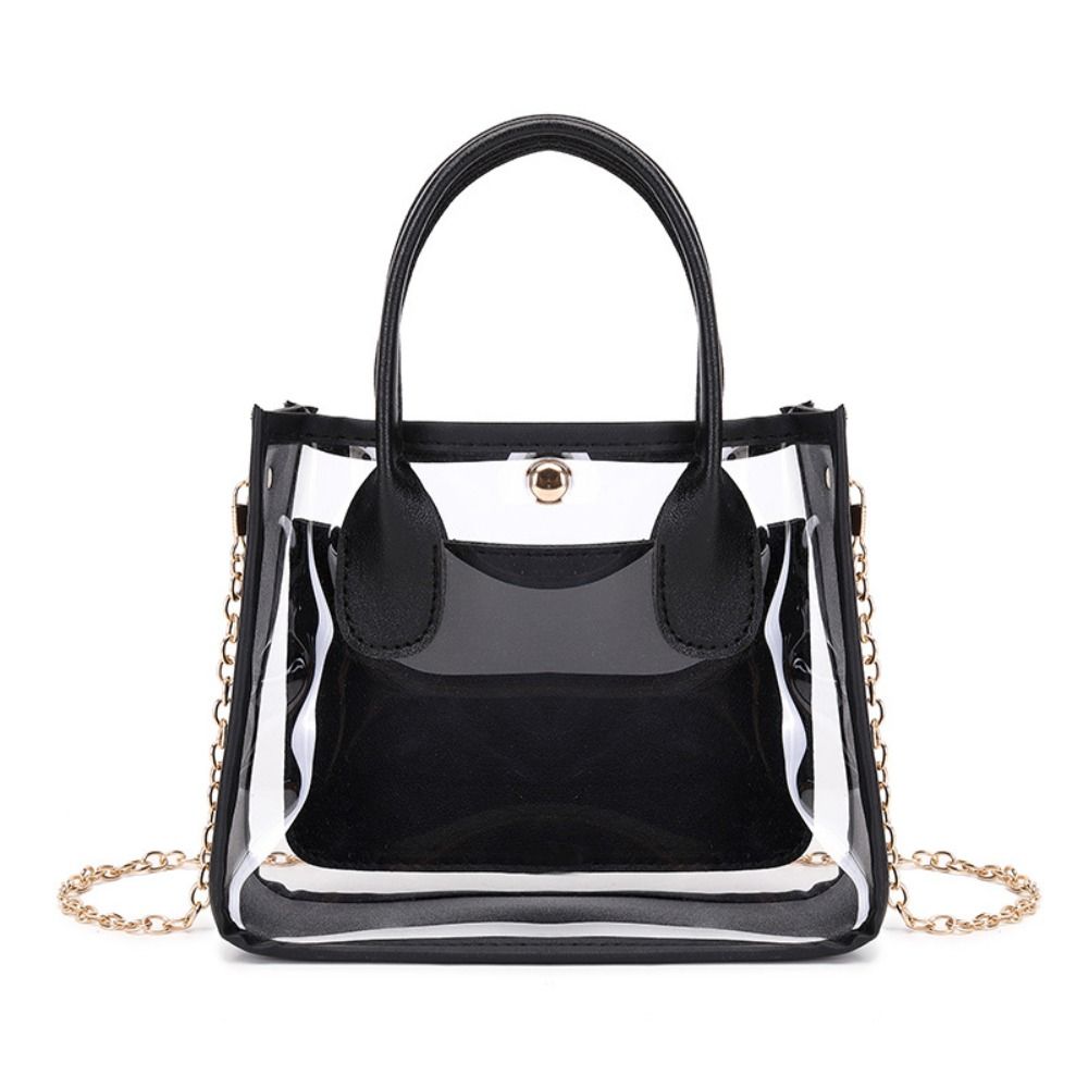 Korean Style Transparent Handbag Square PVC Jelly Bag Portable Chain Shoulder Bag Streetwear рожевий
Korean Style Transparent Handbag Square PVC Jelly Bag Portable Chain Shoulder Bag Streetwear рожевий