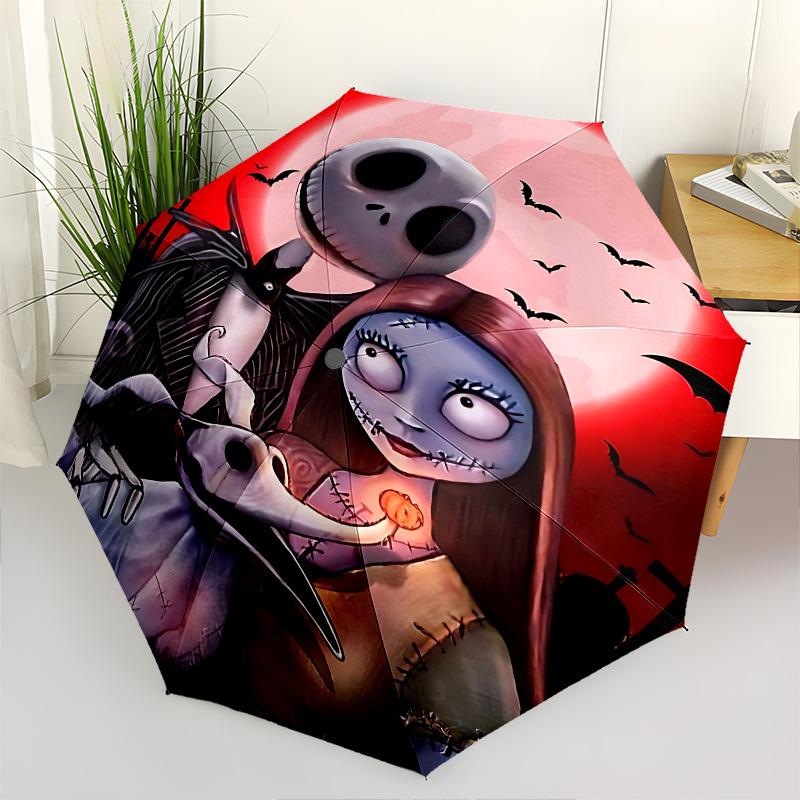 Nightmare Before Christmas, Halloween Themed Automatic Opening and Closing Umbrella, Brightly Colored 8-rib Portable Umbrella
Nightmare Before Christmas, Halloween Themed Automatic Opening and Closing Umbrella, Brightly Colored 8-rib Portable Umbrella