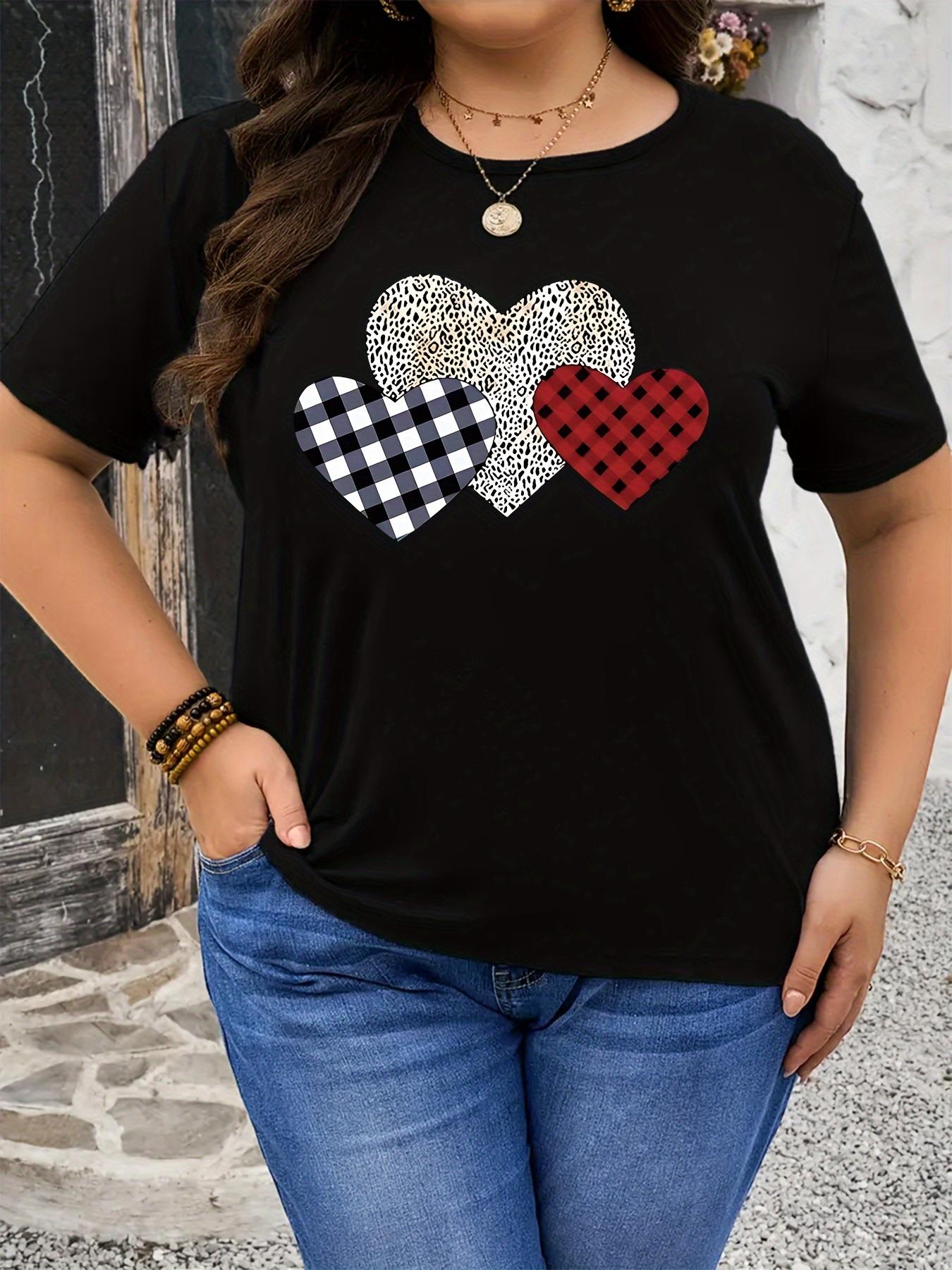 Three Hearts Printed Women S T-Shirt 5XL різнокольоровий
Three Hearts Printed Women S T-Shirt 5XL різнокольоровий