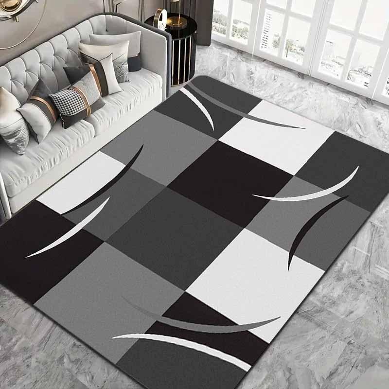 Flannel Printed Geometric Rug Modern Minimalist Design Black White Gray Living Room Floor Mat Soft Anti Slip Home Decor Carpet 60x90cm
Flannel Printed Geometric Rug Modern Minimalist Design Black White Gray Living Room Floor Mat Soft Anti Slip Home Decor Carpet 60x90cm
