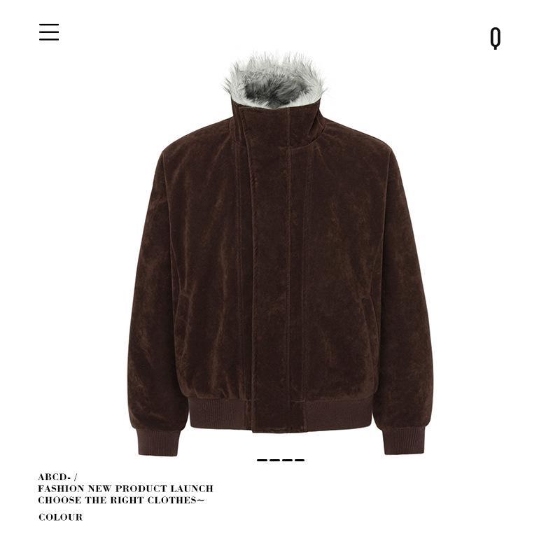 Unisex Winter Hunting Jacket: Wolf & Eagle Design, Thick Velvet & Cotton, Asymmetrical Lapel, Suede Accent, Stand Collar. X-Large кавовий
Unisex Winter Hunting Jacket: Wolf & Eagle Design, Thick Velvet & Cotton, Asymmetrical Lapel, Suede Accent, Stand Collar. X-Large кавовий