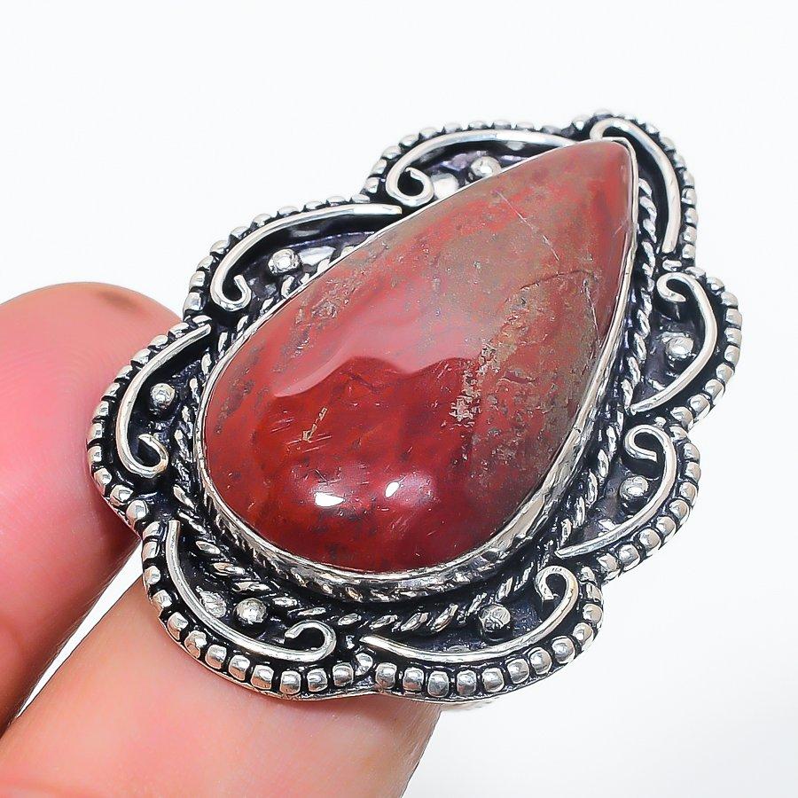 Натуральный драгоценный камень Red River Jasper, ювелирное кольцо из стерлингового серебра 925 пробы, размер 10 S2S50
Натуральный драгоценный камень Red River Jasper, ювелирное кольцо из стерлингового серебра 925 пробы, размер 10 S2S50