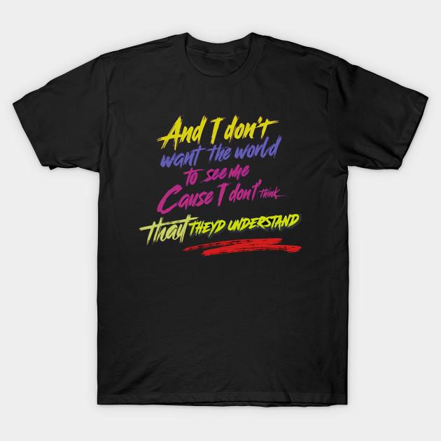 Men Black Print T-shirt And I Don’T Want The World To See Me, ’Cause I Don’T Think That They’D Understand No-Cut Transfer Paper Print Cotton Tshirt 4XL чорний
Men Black Print T-shirt And I Don’T Want The World To See Me, ’Cause I Don’T Think That They’D Understand No-Cut Transfer Paper Print Cotton Tshirt 4XL чорний