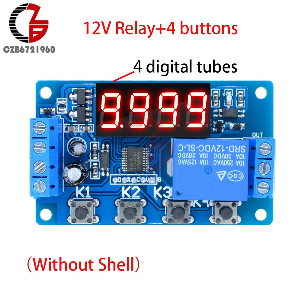 DC 12V 24V Time Delay Relay LED Trigger Cycle Timer Delay Switch 3 Buttons Circuit Board Timing Control Module with Buzzer 12V 4 button 4 tubes
DC 12V 24V Time Delay Relay LED Trigger Cycle Timer Delay Switch 3 Buttons Circuit Board Timing Control Module with Buzzer 12V 4 button 4 tubes