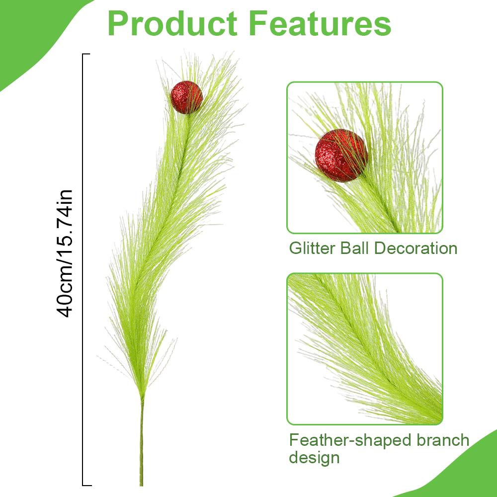 5/10Pcs 40cm Green Artificial Pampas Branches Fake Plant Christmas Tree Decoration for Home Decor 2026 Navidad Party Supplies 5Pcs зелёный
5/10Pcs 40cm Green Artificial Pampas Branches Fake Plant Christmas Tree Decoration for Home Decor 2026 Navidad Party Supplies 5Pcs зелёный