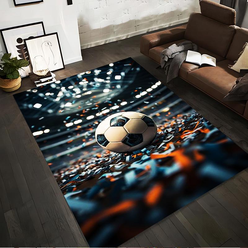 Sport Themed Carpet with Soccer Ball Design and Stadium Background Suitable for use as an anti-slip for living room bedroom sofas 40x60cm( 15x23in )
Sport Themed Carpet with Soccer Ball Design and Stadium Background Suitable for use as an anti-slip for living room bedroom sofas 40x60cm( 15x23in )