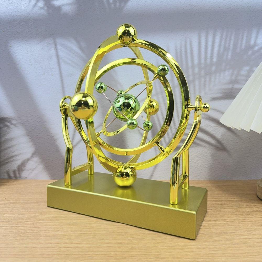 Portable Cosmic Motion Pendulum with Base Rotating Sculpture Desk Decorations золотий
Portable Cosmic Motion Pendulum with Base Rotating Sculpture Desk Decorations золотий