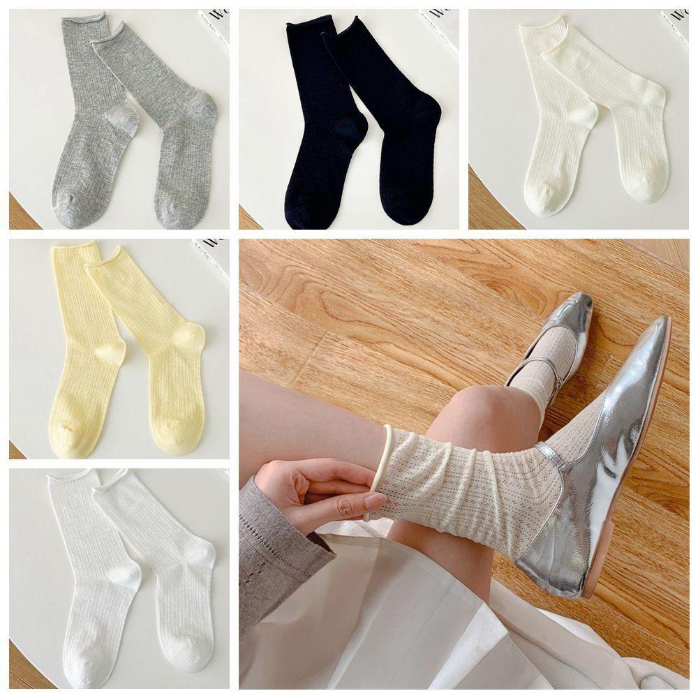 Solid Color Loose Mouth Mid-Tube Socks Breathable Sweet Stockings New Cotton Socks
Solid Color Loose Mouth Mid-Tube Socks Breathable Sweet Stockings New Cotton Socks