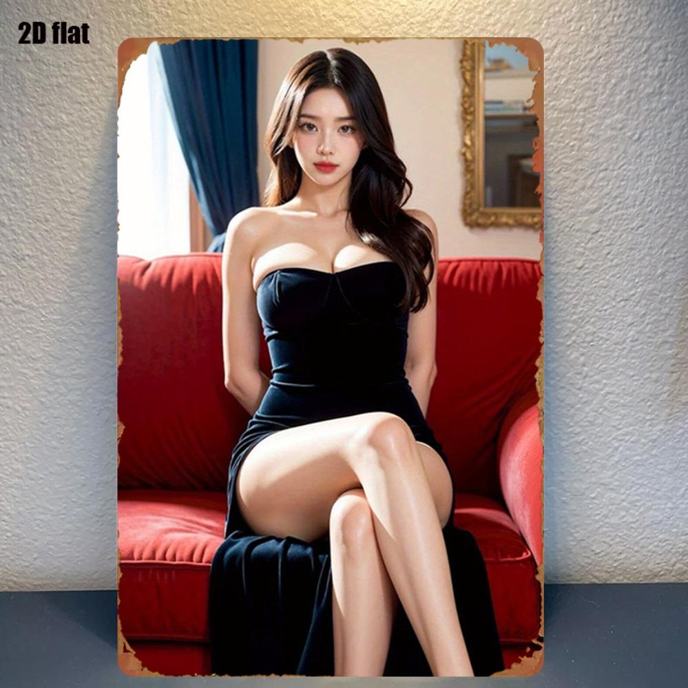 VONLU Red Sofa Art Metal Wall Sign x Inch Modern Elegant Woman Wall Art for Bedroom Home Theater Decor 20x30cm
VONLU Red Sofa Art Metal Wall Sign x Inch Modern Elegant Woman Wall Art for Bedroom Home Theater Decor 20x30cm
