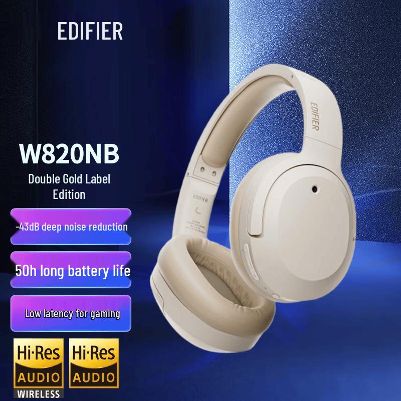 Edifier W820NB Dual Hi-Res Active Noise Cancelling Headphones
Edifier W820NB Dual Hi-Res Active Noise Cancelling Headphones