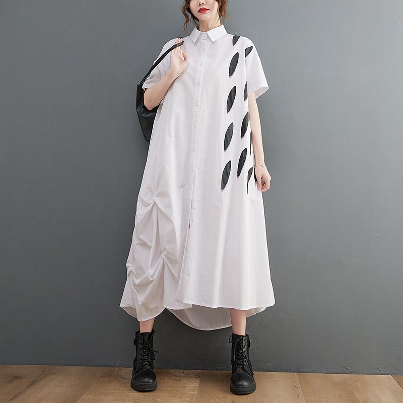 DIMANAF Plus Size Loose Dress Printing Women 2025 Buttons New Summer Casual Style Shirt Dress Maxi One Size білий
DIMANAF Plus Size Loose Dress Printing Women 2025 Buttons New Summer Casual Style Shirt Dress Maxi One Size білий