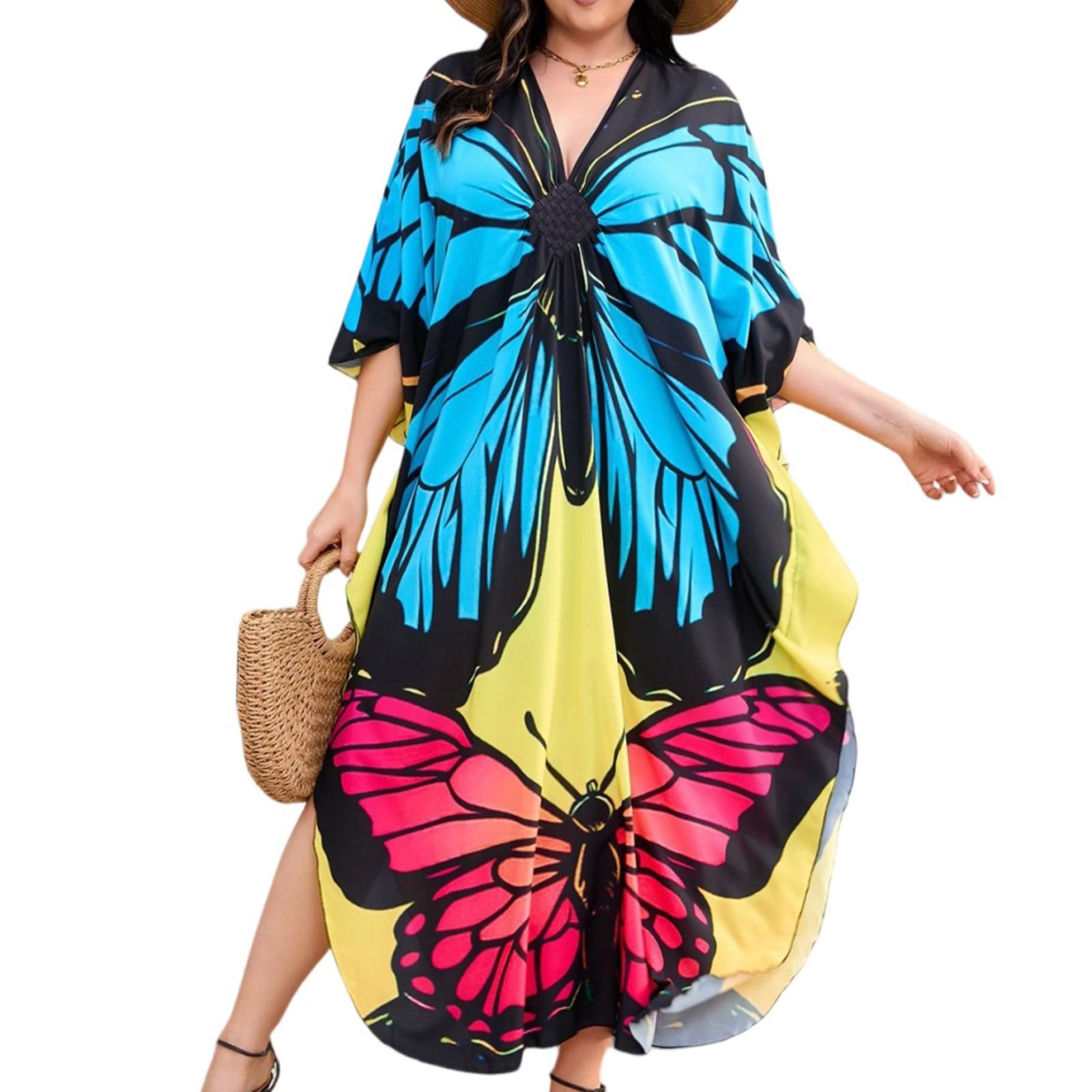 Women s Dress, Colorful Floral Prints, Vacation Loose Robe, Bikini, Sun-protective Smock
Women s Dress, Colorful Floral Prints, Vacation Loose Robe, Bikini, Sun-protective Smock