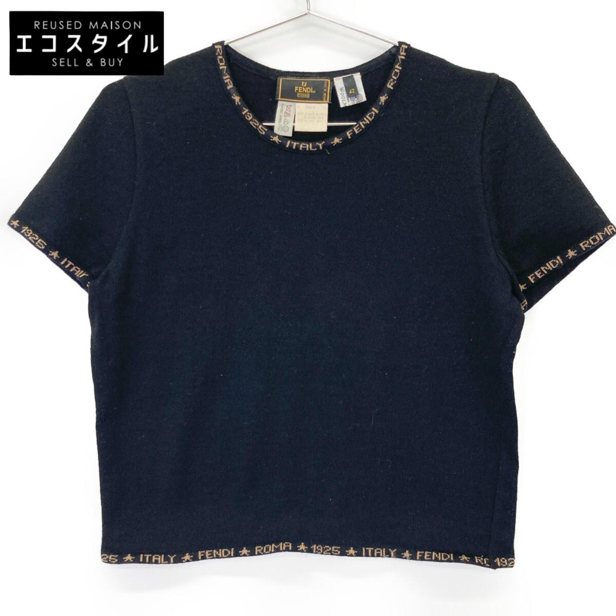 FENDI 1525637 Short-sleeved knit tops 42 blackUsed
FENDI 1525637 Short-sleeved knit tops 42 blackUsed