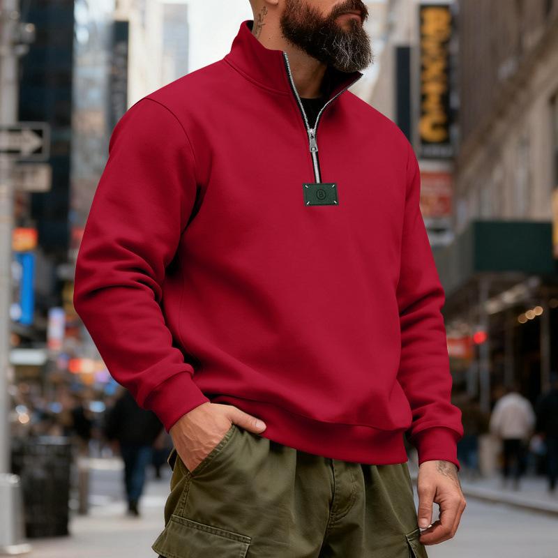 Men s Winter Fleece Lined Half Zip Sweatshirt Casual Solid Color Stand Collar Pullover Top with XXXL червоний
Men s Winter Fleece Lined Half Zip Sweatshirt Casual Solid Color Stand Collar Pullover Top with XXXL червоний