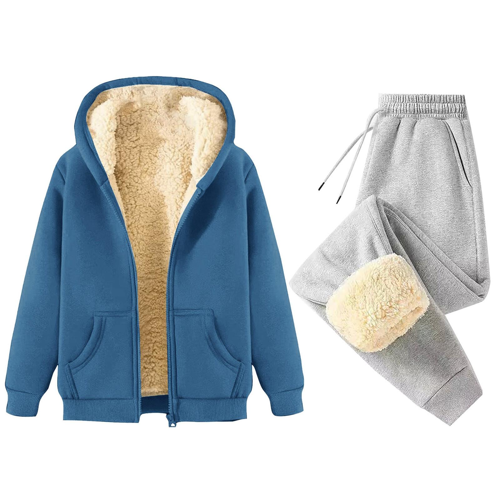 Женская мода однотонная и зимняя утепленная толстовка с капюшоном на молнии, куртка, спортивные штаны, повседневный комплект из двух предметов M синий
Женская мода однотонная и зимняя утепленная толстовка с капюшоном на молнии, куртка, спортивные штаны, повседневный комплект из двух предметов M синий