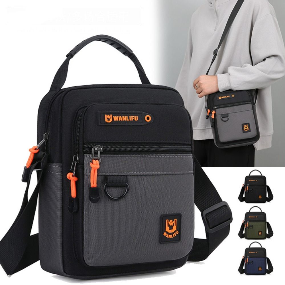 Большая вместительная дорожная сумка для телефона, многослойная деловая сумка-мессенджер, мужская сумка через плечо серый 
Большая вместительная дорожная сумка для телефона, многослойная деловая сумка-мессенджер, мужская сумка через плечо серый