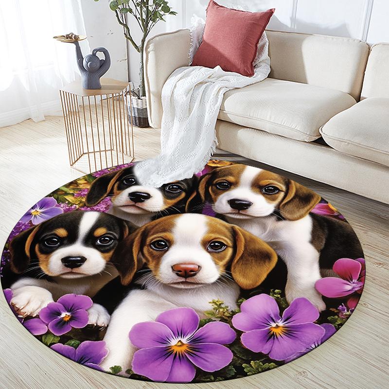 Pack of Dogs pattern round rug,Carpet Rug for Living Room Bedroom Sofa Playroom Decor,Non-slip Floor Mat,Holiday Gifts and Birthday Gifts 150cmx150cm
Pack of Dogs pattern round rug,Carpet Rug for Living Room Bedroom Sofa Playroom Decor,Non-slip Floor Mat,Holiday Gifts and Birthday Gifts 150cmx150cm