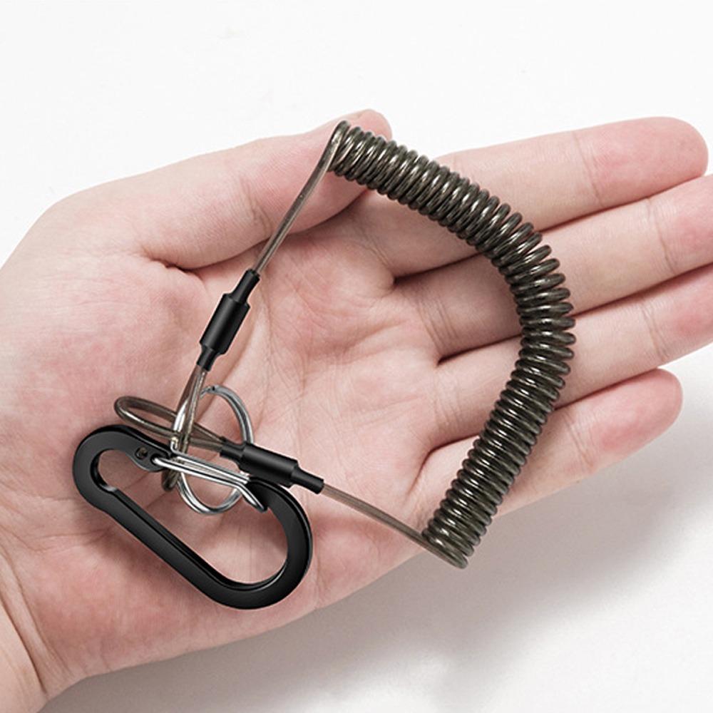 Anti Loss Climbing Buckle Rope Twisted Fishing Coiled Lanyard Flying Training 1m-2mm black regular
Anti Loss Climbing Buckle Rope Twisted Fishing Coiled Lanyard Flying Training 1m-2mm black regular