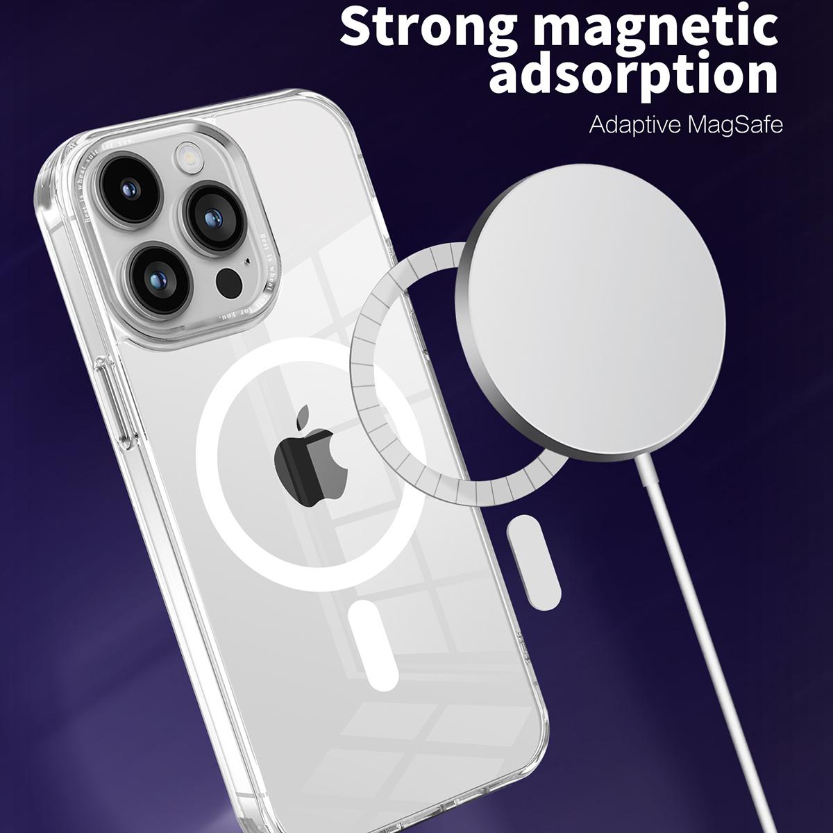 Compatible with MagSafe Phone Case for iPhone 14 Pro Max,PC+TPU Crystal Clear Phone Cover Transparent
Compatible with MagSafe Phone Case for iPhone 14 Pro Max,PC+TPU Crystal Clear Phone Cover Transparent