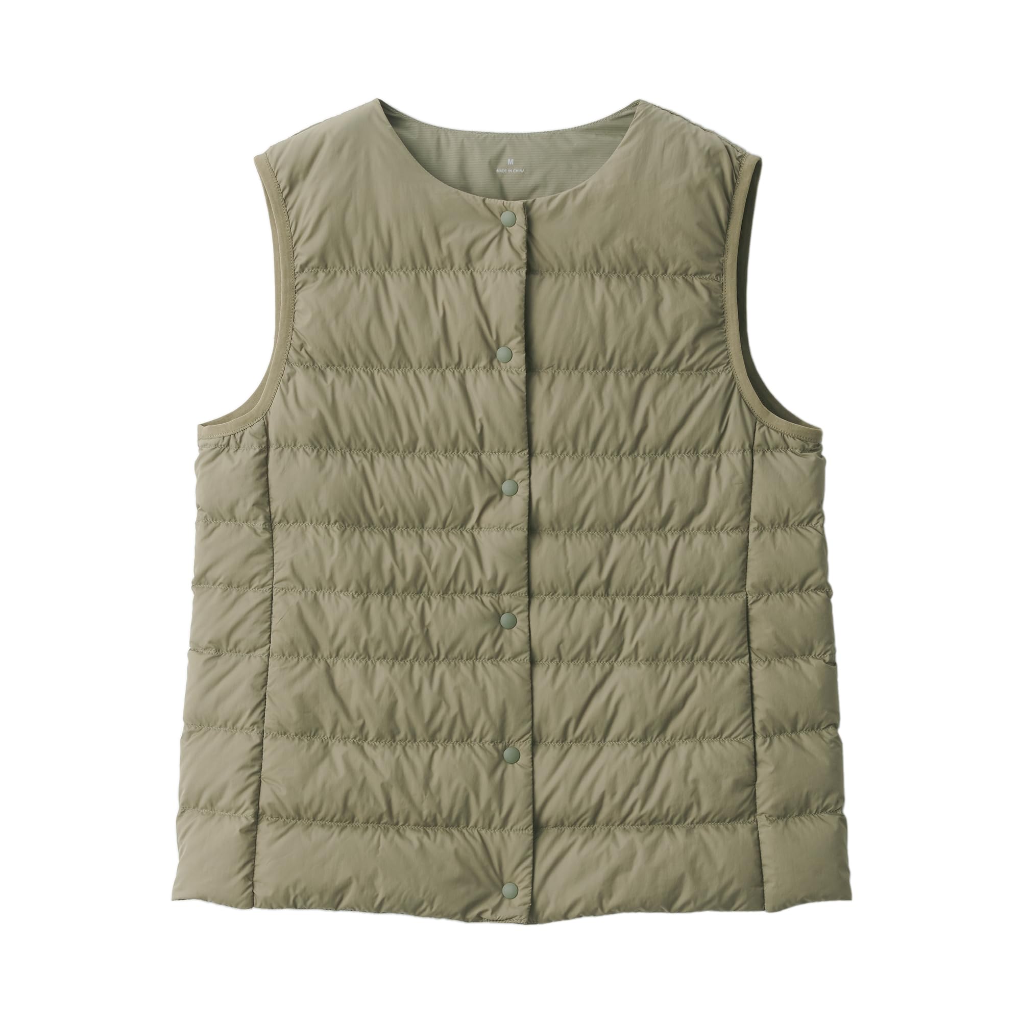 MUJI Women s Lightweight Down Collarless Vest (Antistatic Lining) Women s BD0ZAA4A Khaki Women s XS
MUJI Women s Lightweight Down Collarless Vest (Antistatic Lining) Women s BD0ZAA4A Khaki Women s XS