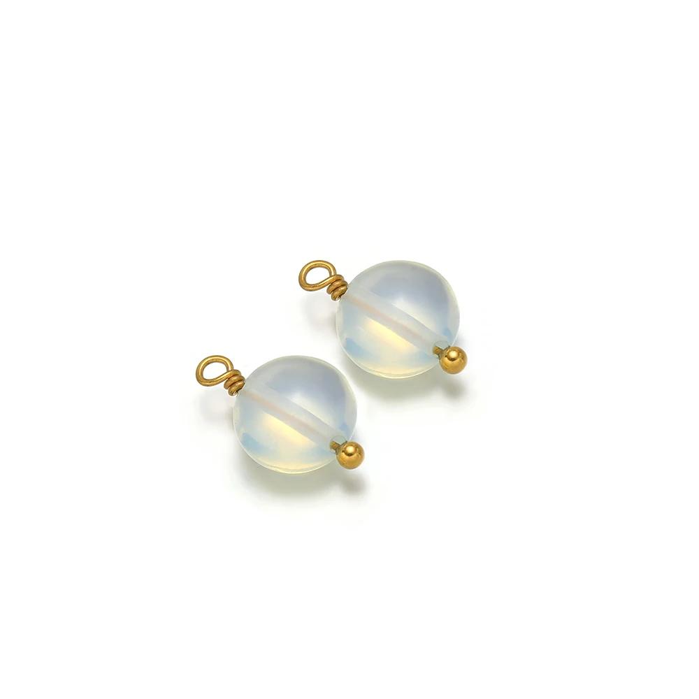10pcs Stainless Steel 8mm Ball Natural Stone Pendant Charms for DIY Earrings Making Wholesale Jewelry Findings Bracelet Handmade прозорий
10pcs Stainless Steel 8mm Ball Natural Stone Pendant Charms for DIY Earrings Making Wholesale Jewelry Findings Bracelet Handmade прозорий