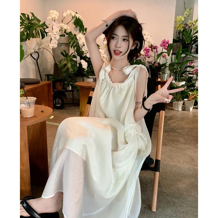 Women s French-Style Lace-Up Camisole Dress - Summer Beach Fairy Dress Medium абрикосовий
Women s French-Style Lace-Up Camisole Dress - Summer Beach Fairy Dress Medium абрикосовий
