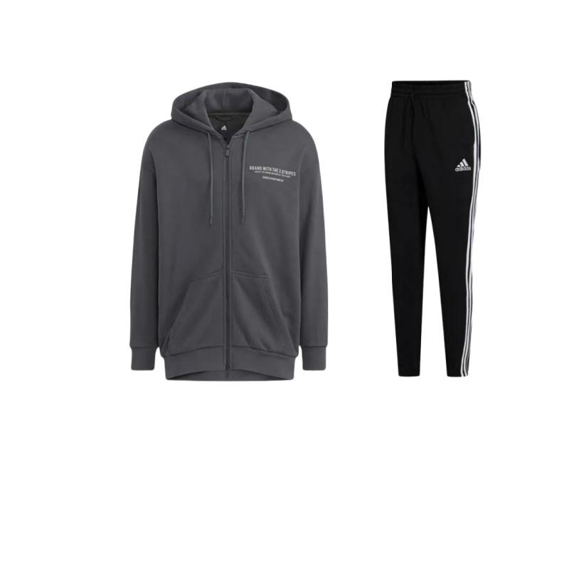 Adidas Толстовка с капюшоном и принтом букв, с завязками на талии, с длинным рукавом, в полоску, со средней талией, повседневный спортивный костюм, мужской костюм GK8995+HZ7028 M
Adidas Толстовка с капюшоном и принтом букв, с завязками на талии, с длинным рукавом, в полоску, со средней талией, повседневный спортивный костюм, мужской костюм GK8995+HZ7028 M