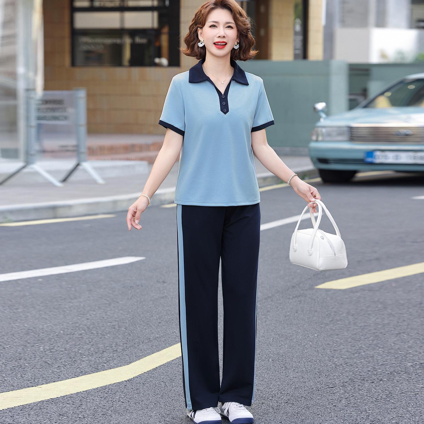 Women s Elegant Summer Sportswear Set (2026): Chic Short-Sleeve T-shirt for Middle-Aged & Elderly Ladies 2XL (Recommended 105-120 lbs) синий
Women s Elegant Summer Sportswear Set (2026): Chic Short-Sleeve T-shirt for Middle-Aged & Elderly Ladies 2XL (Recommended 105-120 lbs) синий