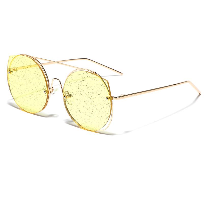 Очки в оправе светлого цвета, солнцезащитные очки для женщин, трендовые блестящие солнцезащитные очки, мужские очки в металлической оправе жёлтый
Очки в оправе светлого цвета, солнцезащитные очки для женщин, трендовые блестящие солнцезащитные очки, мужские очки в металлической оправе жёлтый