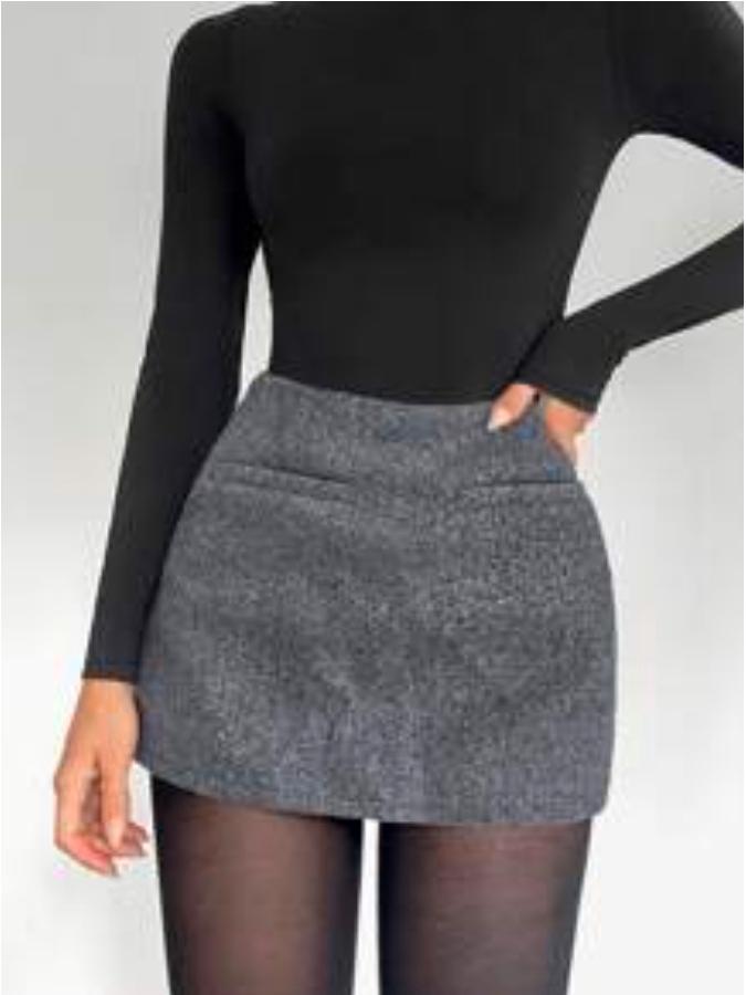 European Elegant Women s Woolen A-line Skirt 2025 Collection Extra Small серый
European Elegant Women s Woolen A-line Skirt 2025 Collection Extra Small серый