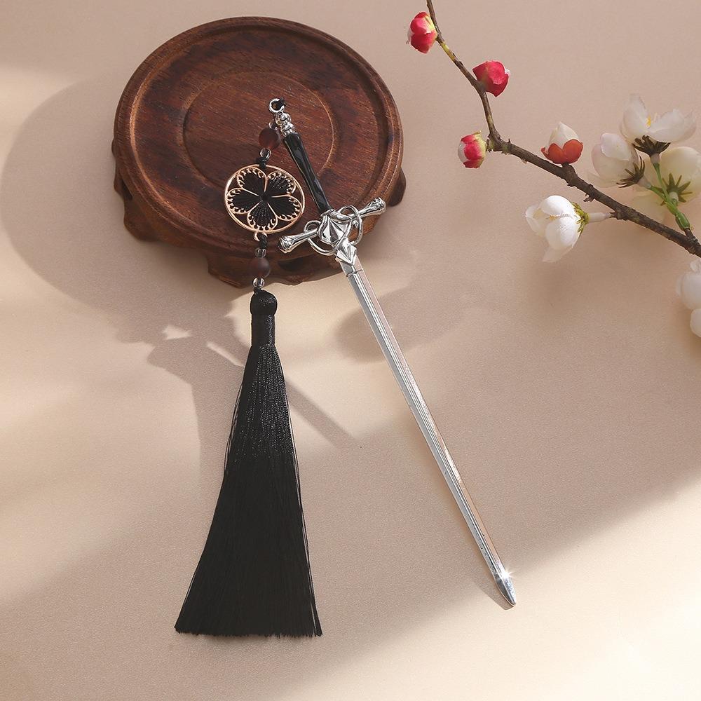 1pc Daily Jewelry Make Fashionable Vintage Sword Tassels Hairpin Headdress Chinese Style Sticks Ponytail Holder Hair Jewelry
1pc Daily Jewelry Make Fashionable Vintage Sword Tassels Hairpin Headdress Chinese Style Sticks Ponytail Holder Hair Jewelry