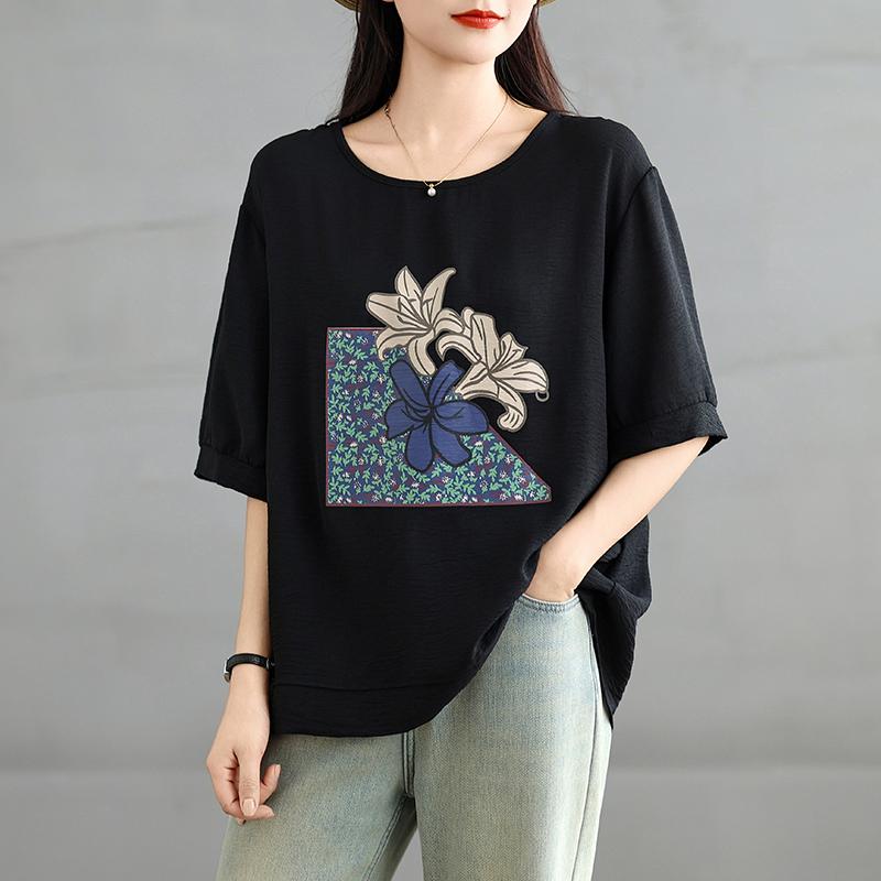 DIMANAF 2025 Summer Plus Size Printing Oversized T-Shirt Women Loose Tops Tees Casual New Shirt L чорний
DIMANAF 2025 Summer Plus Size Printing Oversized T-Shirt Women Loose Tops Tees Casual New Shirt L чорний